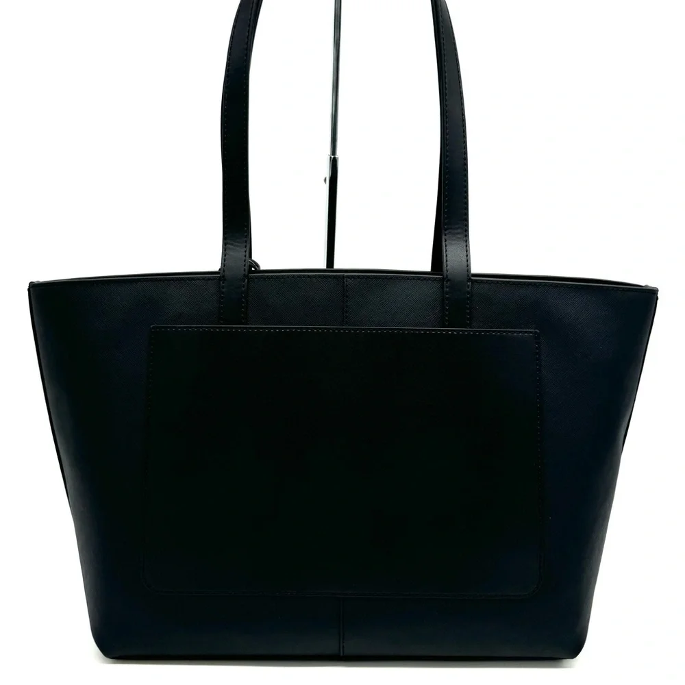 Michael Kors Medium Jet Set Travel Zip Tote Bag Black/Gold